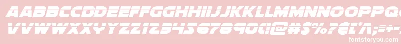 soloistlaserital1 Font – White Fonts on Pink Background