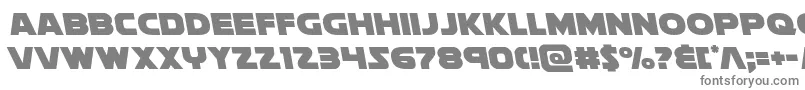 フォントsoloistleft1 – 白い背景に灰色の文字