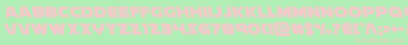 soloistleft1 Font – Pink Fonts on Green Background