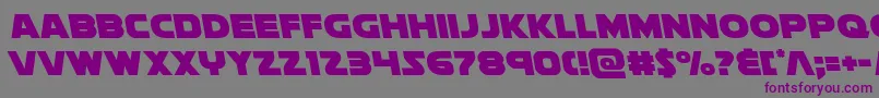 soloistleft1 Font – Purple Fonts on Gray Background