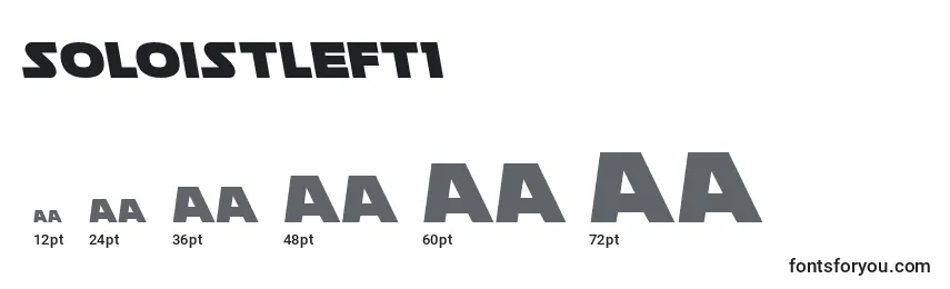 Размеры шрифта Soloistleft1