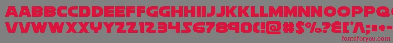 soloiststraight1 Font – Red Fonts on Gray Background