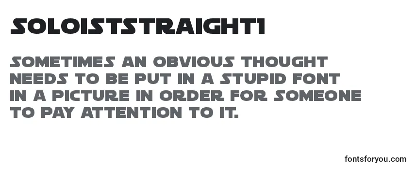 Review of the Soloiststraight1 Font