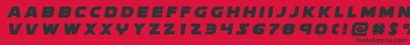 フォントsoloisttitle1 – 赤い背景に黒い文字