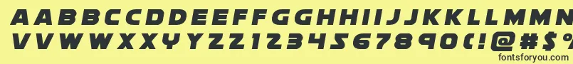 soloisttitle1 Font – Black Fonts on Yellow Background