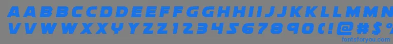 soloisttitle1 Font – Blue Fonts on Gray Background