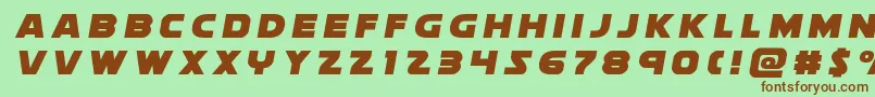 soloisttitle1 Font – Brown Fonts on Green Background