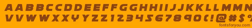 Weitere Informationen zur soloisttitle1-Schriftart soloisttitle1-Schriftart – Braune Schriften auf orangefarbenem Hintergrund