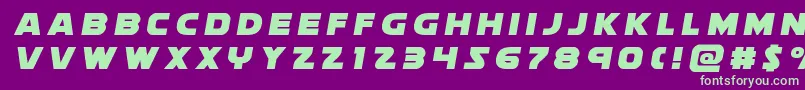 soloisttitle1 Font – Green Fonts on Purple Background