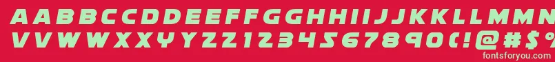 soloisttitle1 Font – Green Fonts on Red Background