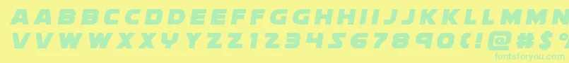Weitere Informationen zur soloisttitle1-Schriftart soloisttitle1-Schriftart – Grüne Schriften auf gelbem Hintergrund