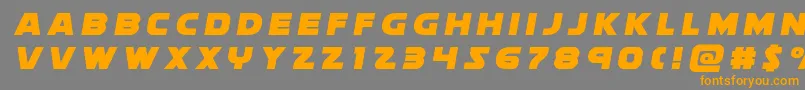 soloisttitle1 Font – Orange Fonts on Gray Background