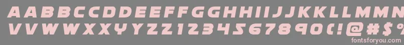 soloisttitle1 Font – Pink Fonts on Gray Background