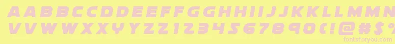 soloisttitle1-Schriftart – Rosa Schriften auf gelbem Hintergrund