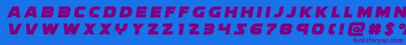soloisttitle1 Font – Purple Fonts on Blue Background