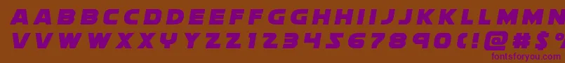 soloisttitle1 Font – Purple Fonts on Brown Background