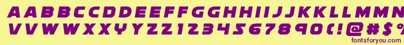 soloisttitle1 Font – Purple Fonts on Yellow Background