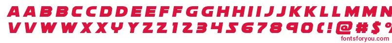 フォントsoloisttitle1 – 白い背景に赤い文字