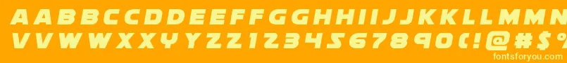Saiba mais sobre a fonte soloisttitle1 Fonte soloisttitle1 – fontes amarelas em um fundo laranja