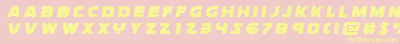 soloisttitle1 Font – Yellow Fonts on Pink Background