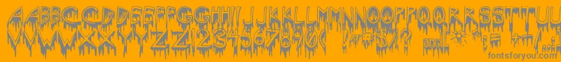 SolsticeOfSuffering Font – Gray Fonts on Orange Background