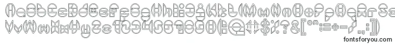 Шрифт DragonFlyOutlined – прямые шрифты