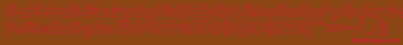 DragonFlyOutlined Font – Red Fonts on Brown Background
