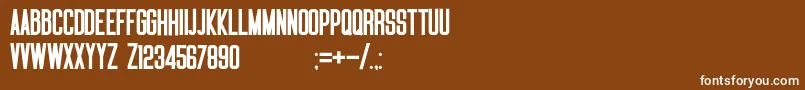 フォントSOLUTION – 茶色の背景に白い文字