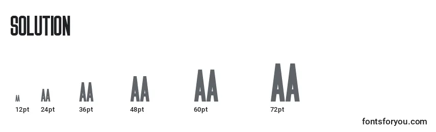 SOLUTION Font Sizes