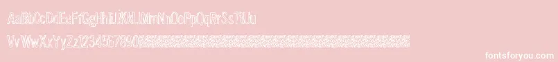 SolutionFive-Schriftart – Weiße Schriften auf rosa Hintergrund