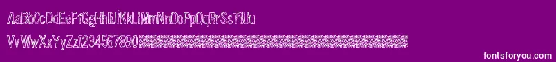 フォントSolutionFive – 紫の背景に白い文字