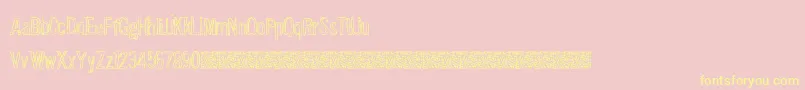 SolutionFive Font – Yellow Fonts on Pink Background