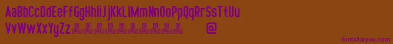Police Somber Sans Demo – polices violettes sur fond brun