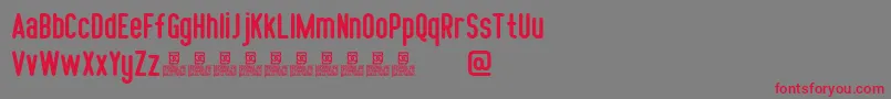 Somber Sans Demo Font – Red Fonts on Gray Background