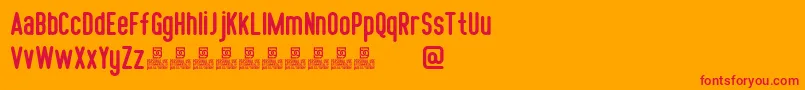 fuente Somber Sans Demo – Fuentes Rojas Sobre Fondo Naranja