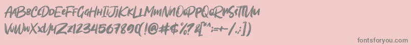 Sombori demo Font – Gray Fonts on Pink Background