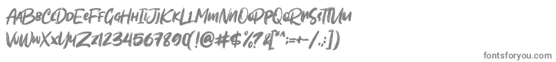 フォントSombori demo – 白い背景に灰色の文字