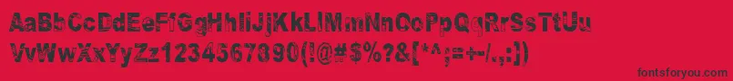 Some Distant Memory Dark Font – Black Fonts on Red Background