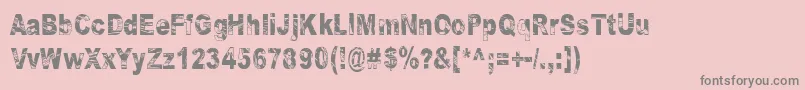 Some Distant Memory Dark Font – Gray Fonts on Pink Background
