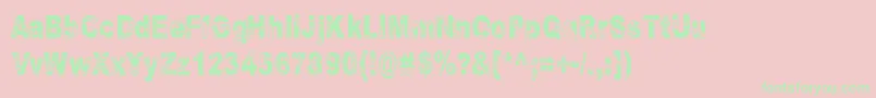 Some Distant Memory Dark Font – Green Fonts on Pink Background