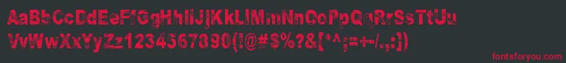 Some Distant Memory Dark Font – Red Fonts on Black Background