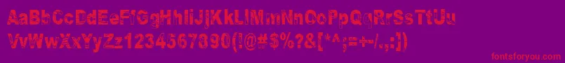 Some Distant Memory Dark Font – Red Fonts on Purple Background