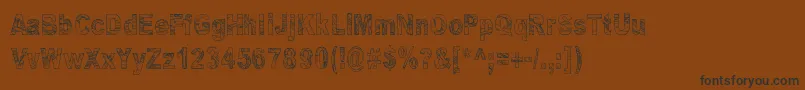 Some Distant Memory Font – Black Fonts on Brown Background