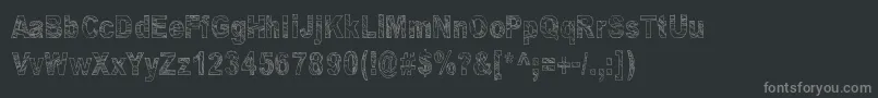 Some Distant Memory Font – Gray Fonts on Black Background