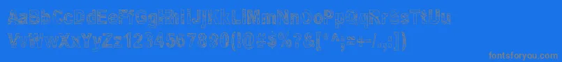 Some Distant Memory Font – Gray Fonts on Blue Background