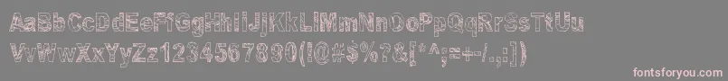fuente Some Distant Memory – Fuentes Rosadas Sobre Fondo Gris