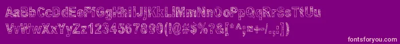 Some Distant Memory Font – Pink Fonts on Purple Background