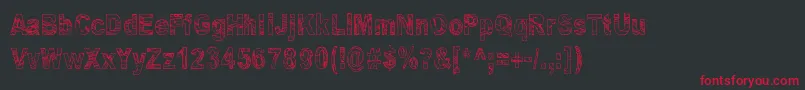 Some Distant Memory Font – Red Fonts on Black Background