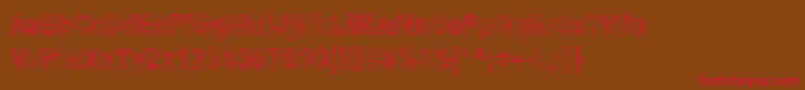 Some Distant Memory Font – Red Fonts on Brown Background