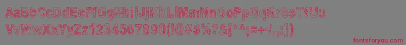 Some Distant Memory Font – Red Fonts on Gray Background